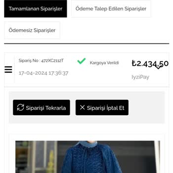 Emine Aydın İnternet Butiğinden İade Sorunu