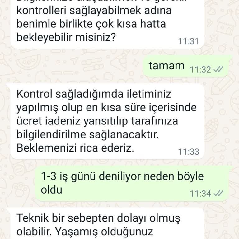 Avva Para İade Problemi
