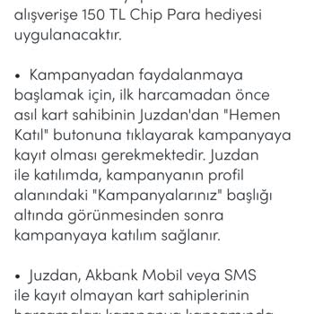 Akbank Kampanya Chip Para Vermiyor