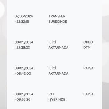 PTT Kargo Fatsa PTT İşini Yapmıyor