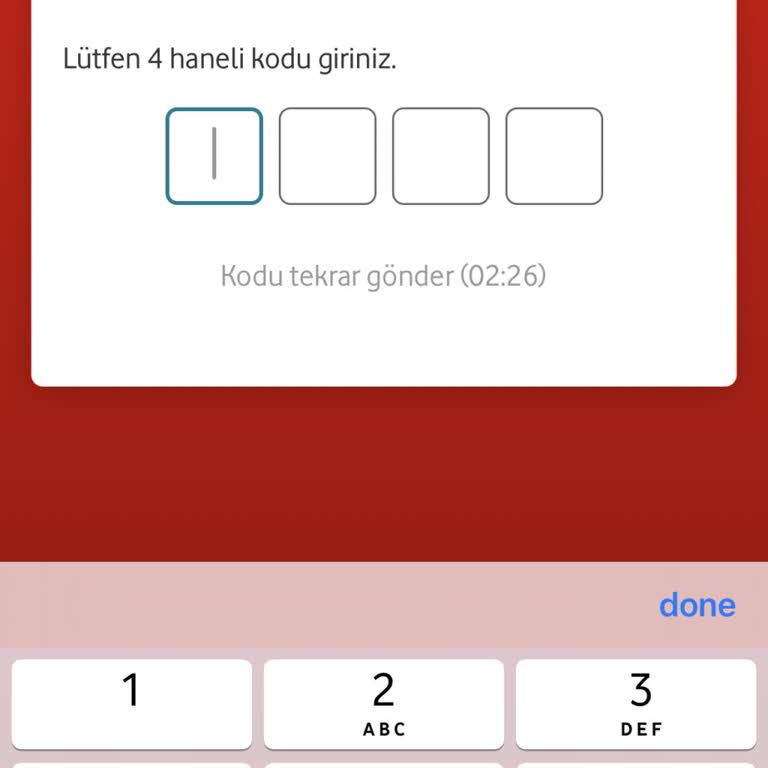 Vodafone Onay Kodu Gelmiyor