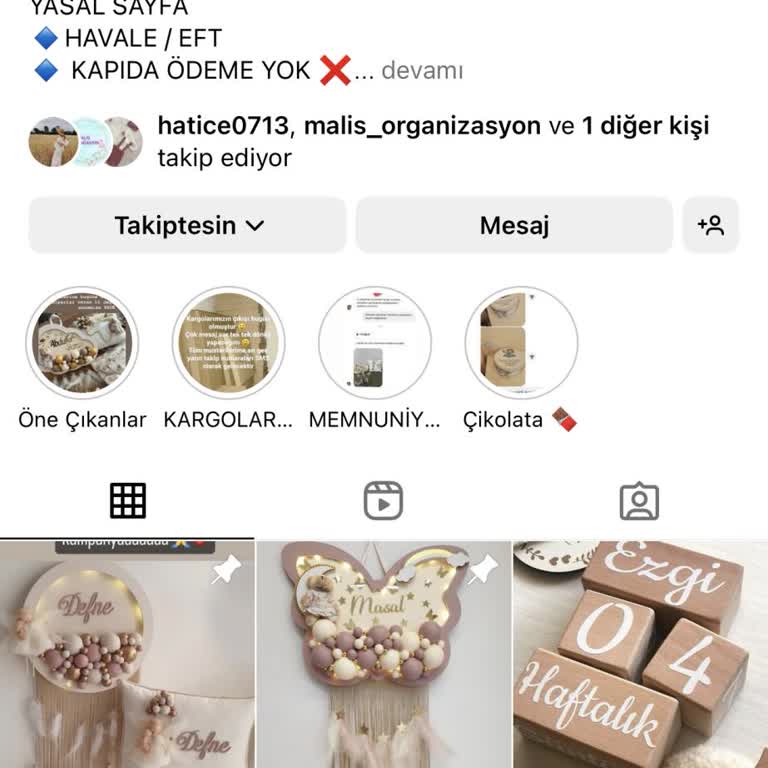 bebek_kapi_susulerim (Instagram) İzmir'de Yanıltıcı Ürün Gönderimi