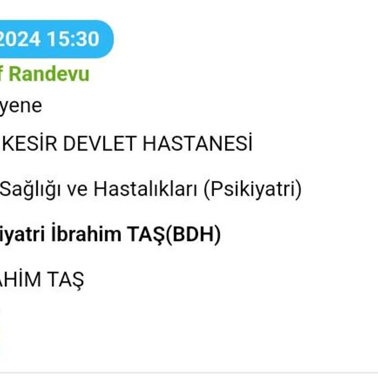 MHRS - 182 Randevu Saatimde Tedavi Olamadım Yarım Saat Boyunca