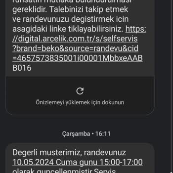 Çanakkale Beko Arçelik Yetkili Servisi Umursamazlığı