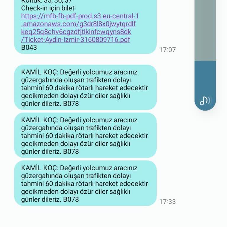 Kamil Koç Bilet İptali Sorunu