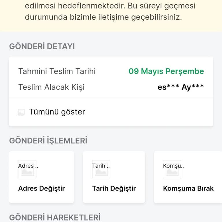 Trendyol Siparişim Elime Ulaşmıyor