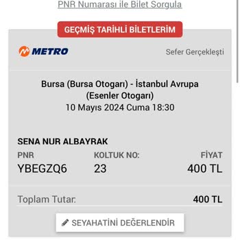 Metro Turizm Metro Firmasının Sefer Saatlerine Uymaması Geç Gelmesi