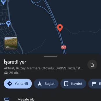 Kuzey Marmara Otoyolu Kuzey Marmara'da Yarılan Lastik!