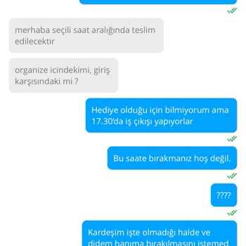 Çiçek Sepeti Aldığım Çikolatayı Onayım Olmadan Yabancıya Teslim Etti.