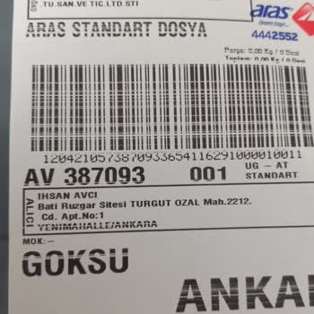 Aras Kargo Kargom Başkasına Verilmiş, İlgilenen Yok