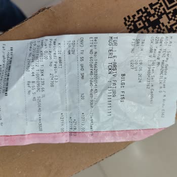 A101 Den Onvo Markalı TV Aldım İade Belgesi İstiyorlar Fiş Var