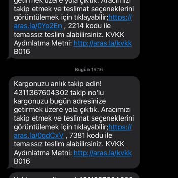 Aras Kargo Kargo Gelmeme Hk