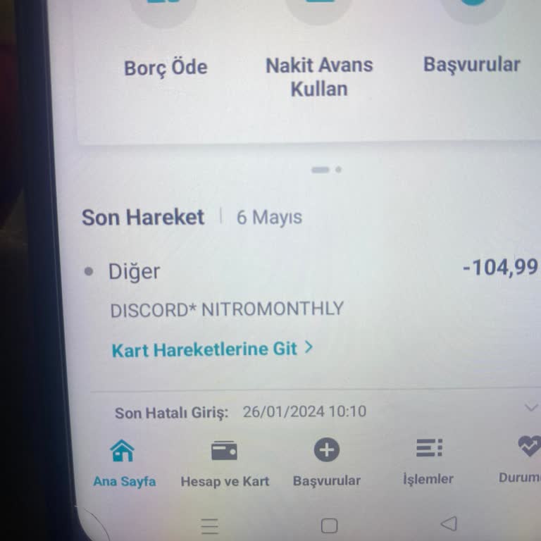 Discord.com Kaç Aydır Garanti Kartımdan 105 TL Para Çekiliyor Ve İptal Edemiyorum