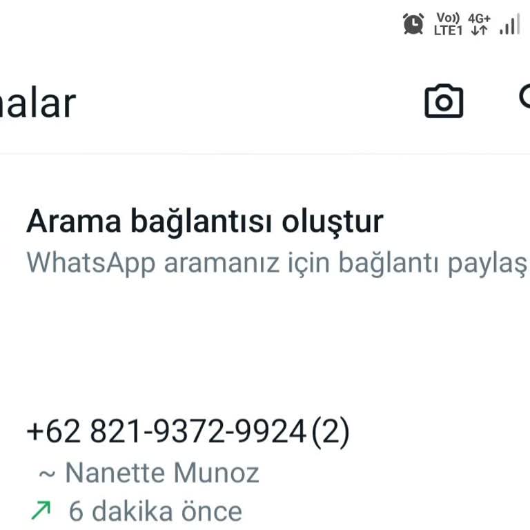 WhatsApp Yabancı Numara Tarafından Arandım