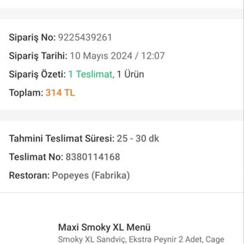 Popeyes Yemek Teslimatı Rotasyon Dışı Kaldı Ve İade Talebiyle Yetindiler