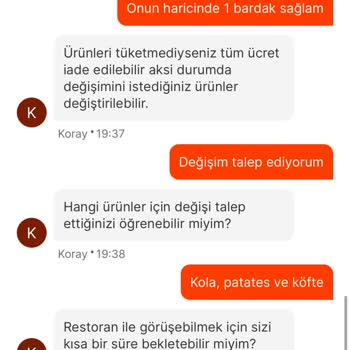 Migros Yemek'in Yetersiz Temsilciliği!