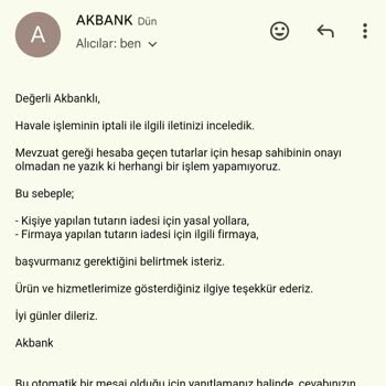 Akbank Hesabımdan İzinsiz EFT! Acil Çözüm Bekliyorum