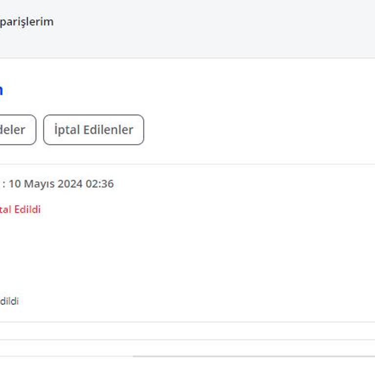 Pazarama Sipariş İptal Ediyor
