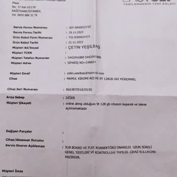 EasyCep Tekrarlayan Arıza Ve İlgisiz Servis Sorunu