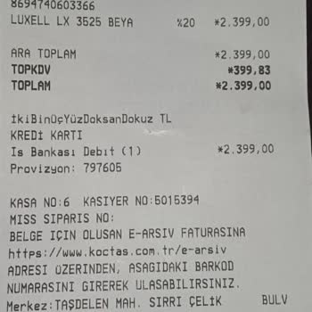 Luxell 3525 Mod Fırın Karmaşası