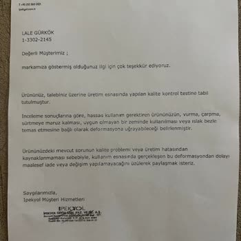 İpekyol İADE-ŞİKAYET İncelemeden Reddediyor, Şubeniz Bile Şaşkın