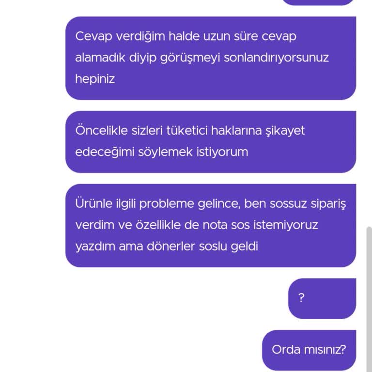 Getir Yemek Hiçbir Sorunu Çözmüyor