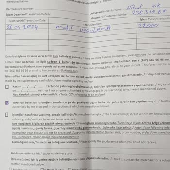 Akbank İnternet Bankacılığı Bilgim Dışında İşlem