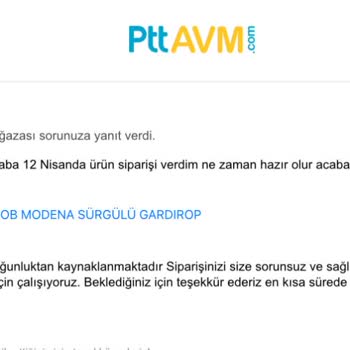 Epttavm Bir Ay Sonra Sipariş İptali