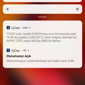 Zara'dan Kartım Kullanıldı