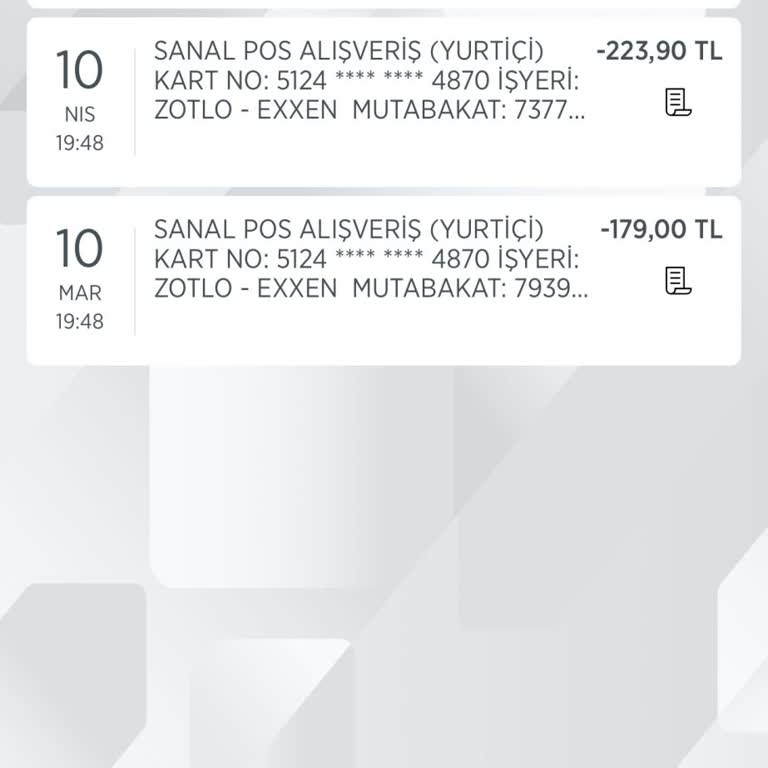 Exxen Hesabımdan Usulsüzce Para Çekiyor