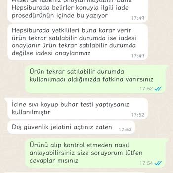 Hepsiburada Ürün Kusurlu Çıktı Ve İade Sorunu Yaşadım