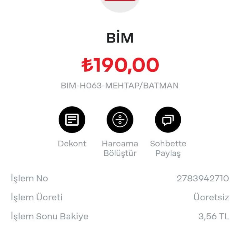 BİM Paramı Vermedi Destek