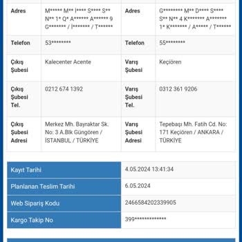 Sürat Kargo Getirilmeyen Kargo Şikayeti