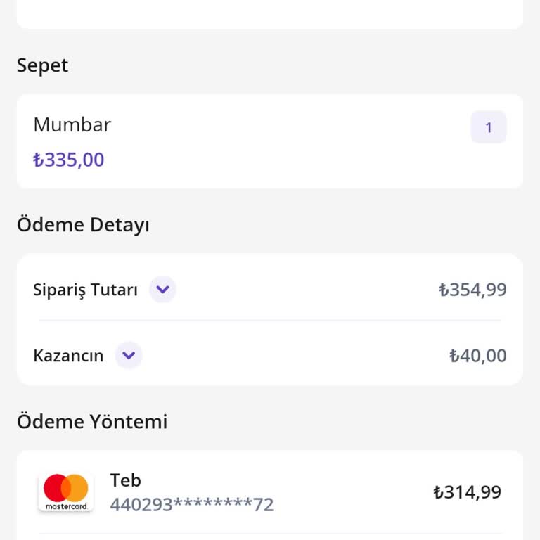 Getir Mağdur Edildim Üzgünüm