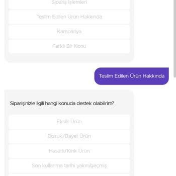 GetirYemek Eksik Sipariş Ve İlgisiz Canlı Destek