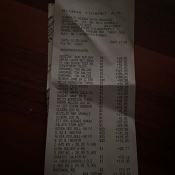 Migros Çeşmealtı Mağazası Fişe Fazla Ürün Yansıtılması