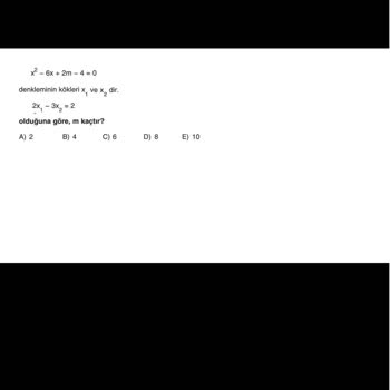 Miray Yayınları AYT Matematik Kitabında Karışık Çözümler