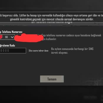 PUBG (Pubgmobile.com) Güvenlik Nedeniyle Hiçbir Şey Değiştiremiyorum