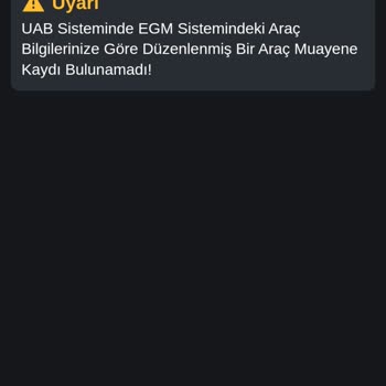 Tüvtürk Araç Muayenem E Devlette Gözükmüyor