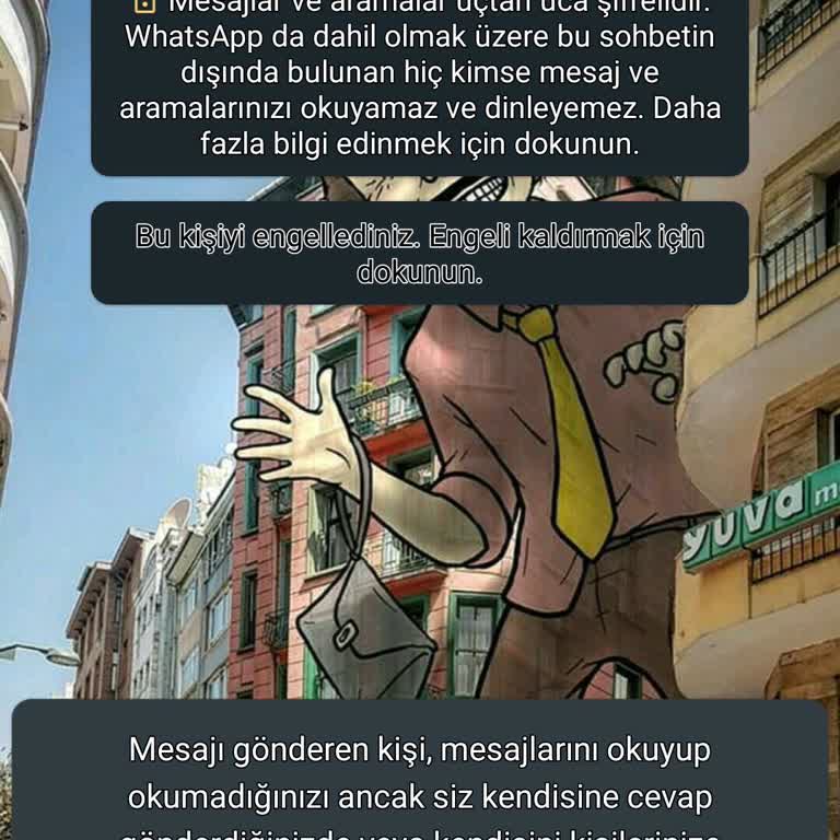 WhatsApp= Mesaj Bilinmeyen Numara Arama Yazma