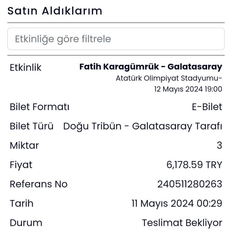 Banabilet.com Şikayet. Bilet Yok.