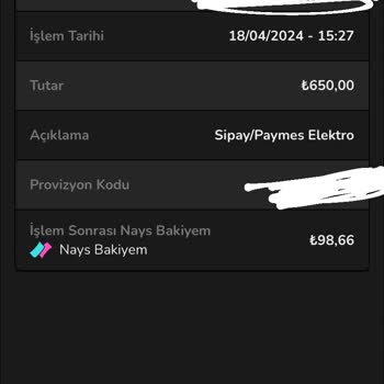 Paymes 1 Aydır İademi Yapmıyor
