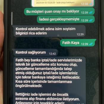 Paymes 1 Aydır İademi Yapmıyor