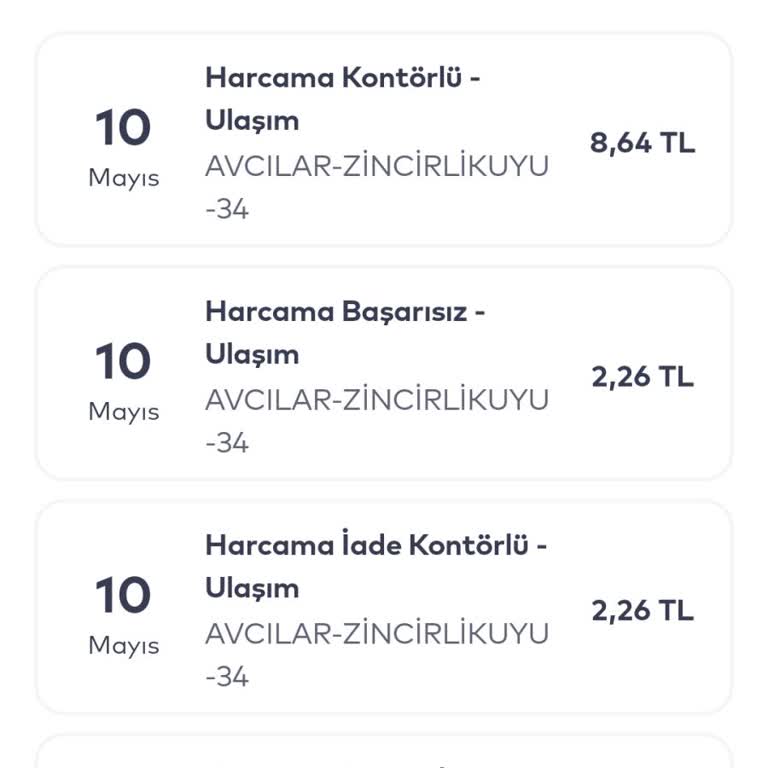 İETT - İstanbul Elektrik Tramvay Tünel İstanbul Kartımdan Üç Kat Fazla Para Çekildi.
