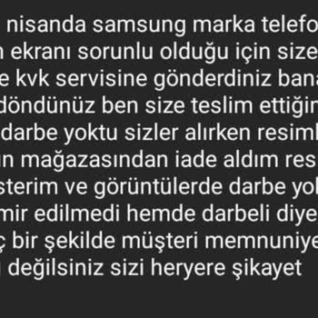 KVK Media Markt'ta Ekran Sorunu Ve Servis Mağduriyeti
