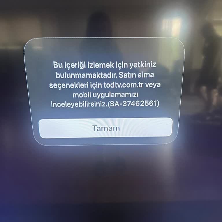 TOD Tv Üyelik Var Erişim Yok!