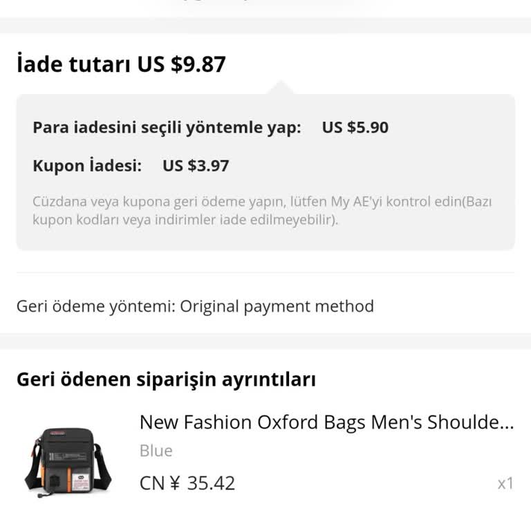 Aliexpress Ücret İadesi Yapılmadı 10gun Oldu