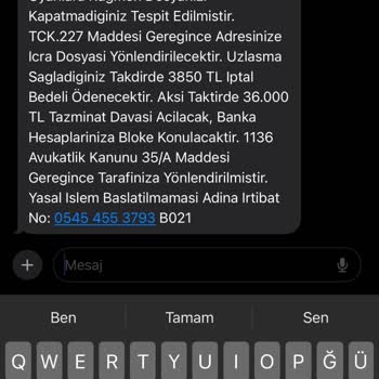 BUYUKBYZLTD (SMS) İstenmeyen Mesajlar Ve Haksız Davalarla Mücadele Talebi