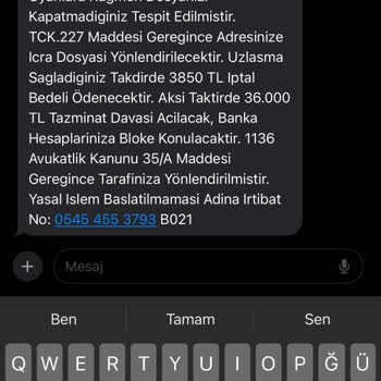 BUYUKBYZLTD (SMS) İstenmeyen Mesajlar Ve Haksız Davalarla Mücadele Talebi