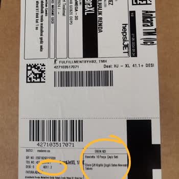 Eksik Ürün Teslimatı (Madame Coco Ve Hepsijet)